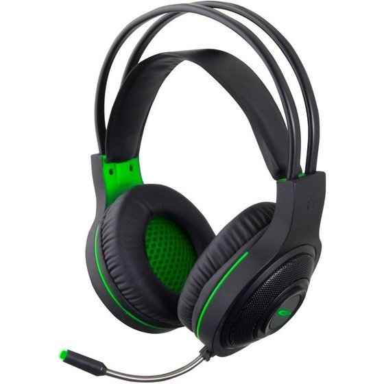 Esperanza Headphones With Microphone Headband Black, Green - (EGH430)