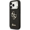 Guess Pu Fixed Glitter 4G Metal Logo Case For Iphone 18 Pro Black - (GUHCP18LHG4SGK)