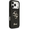 Guess Pu Fixed Glitter 4G Metal Logo Case For Iphone 18 Pro Black - (GUHCP18LHG4SGK)