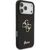 Guess Pu Fixed Glitter 4G Metal Logo Case For Iphone 18 Pro Max Black - (GUHCP18XHG4SGK)
