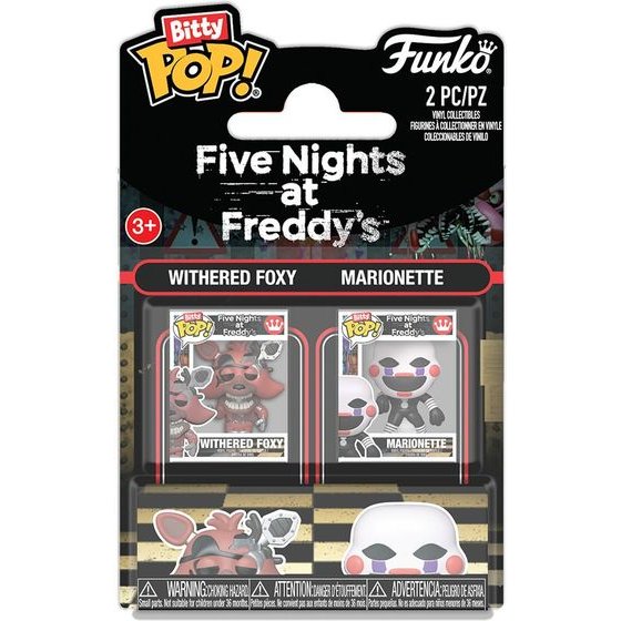 Funko Bitty Pop! 2-Pack: Five Nights At Freddys - Withered Foxy & Marionette Vinyl Figures