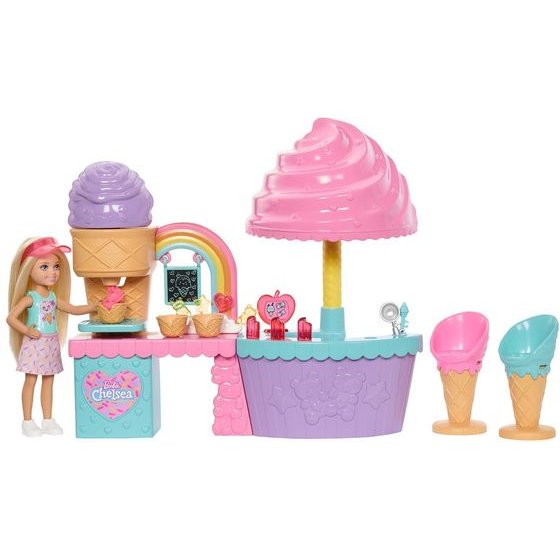 Mattel Barbie: Club Chelsea - Ice Cream Shop Playset (JMJ42)