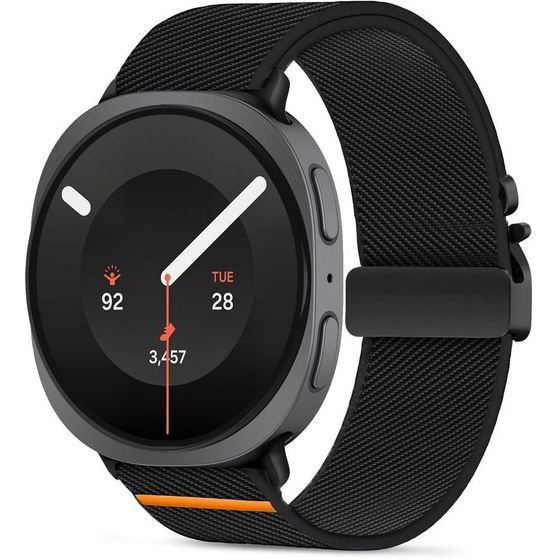 Tech-Protect Nylon Clasp Samsung Galaxy Watch 8 / 9 / Classic (40 / 44 / 46 MM) BLACK