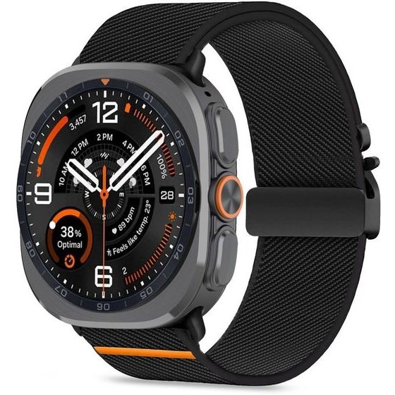 Tech-Protect Nylon Clasp Samsung Galaxy Watch Ultra 1 / 2 2024-2026 (47 MM) BLACK