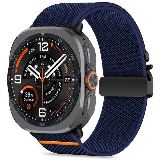 Tech-Protect Nylon Clasp Samsung Galaxy Watch Ultra 1 / 2 2024-2026 (47 MM) Navy BLUE