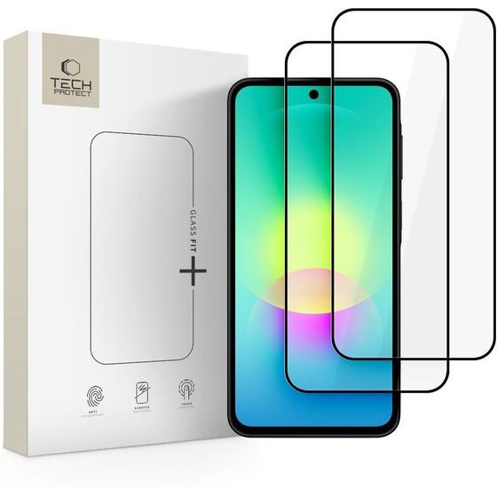 Tech-Protect Glass Fit+ 2-Pack Tempered Glass For Samsung Galaxy A27 5G - Black - (30202-0)