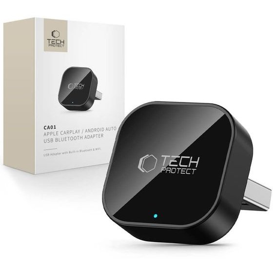 Tech-Protect Ultraboost CA01 Usb Bluetooth 5.4 Apple Carplay / Android Auto Adapter - Black - (30254-0)