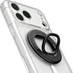 Spigen - Phone Holder O-Mag OM106 (AMP09334) - Anti-Scratch Design, Strong Magnetic Hold, 360-Degree Rotation - Black