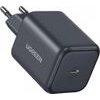 Ugreen Wall Charger X524 (65054), 45W, 3A, 1 x USB-C, With USB-C Cable, Black