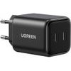 Ugreen Wall Charger X526 (65058), 45W, 3A, 2 x USB-C, Black