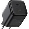 Ugreen Wall Charger X526 (65058), 45W, 3A, 2 x USB-C, Black