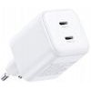 Ugreen Wall Charger X526 (65154), 45W, 3A, 2 x USB-C, White