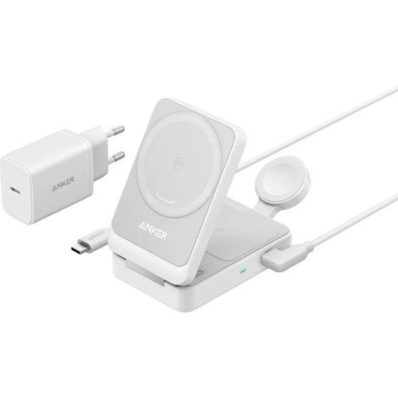 Anker Maggo Wireless 3 In 1 Charger 15W Foldable - (B2557312)