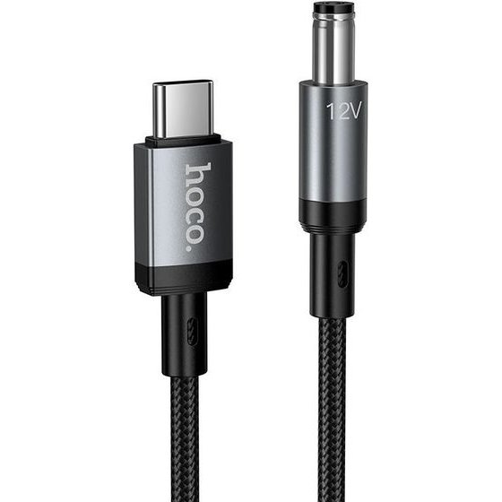Hoco Cable Usb C To Dc 5,5mm 12V/1A 1m X129 Advantage black