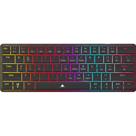 White Shark Mech Keyboard GK-006121 Nagamaki Black Us Blue Switch - (NAGAMAKI-B-US-BLUE.SW)