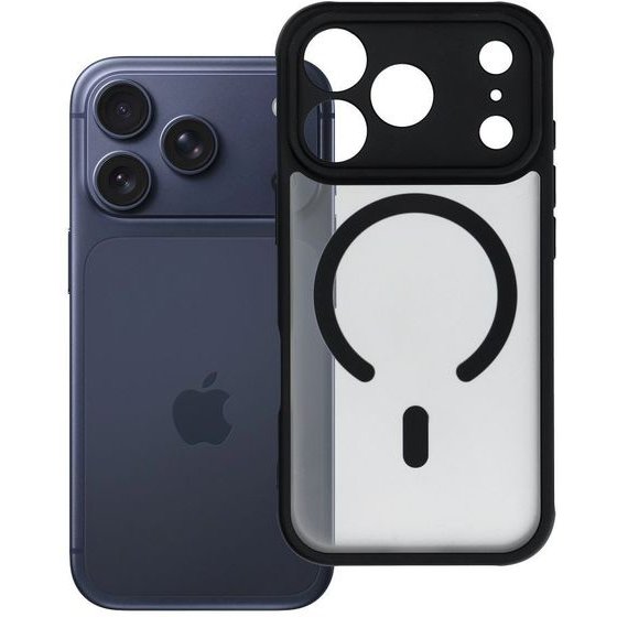 Case For Iphone 17 Pro / 18 Pro Full Matte Mag Cover Compatible With Magsafe Black OEM