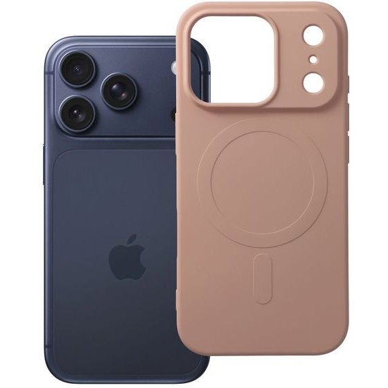 Case For Iphone 17 Pro / 18 Pro Silicone Mag Cover Compatible With Magsafe (Big hole) Pink OEM