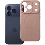 Case For Iphone 17 Pro / 18 Pro Silicone Mag Cover Compatible With Magsafe (Camera protection) Pink OEM