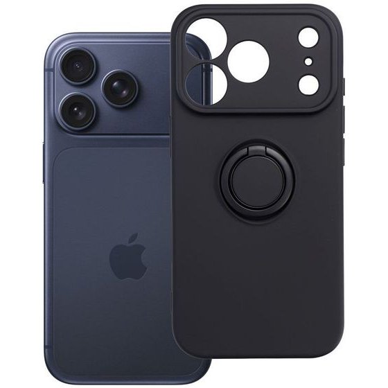 Case For Iphone 17 Pro / 18 Pro Silicone Ring Black OEM