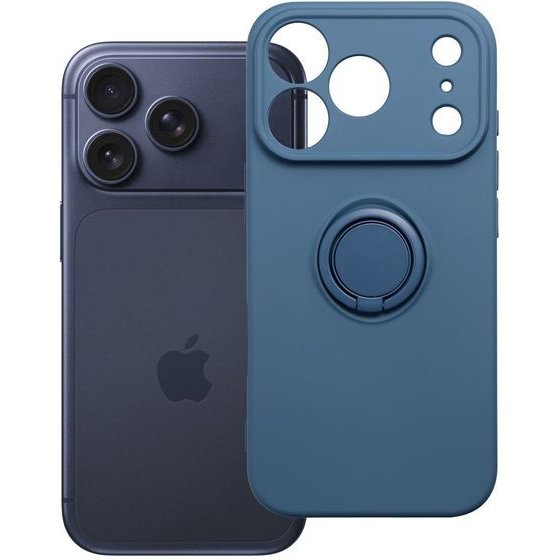 Case For Iphone 17 Pro / 18 Pro Silicone Ring Dark Blue OEM