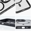 Case For Iphone 17 Pro Max / 18 Pro Max Full Matte Mag Cover Compatible With Magsafe Black OEM