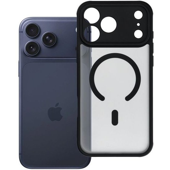 Case For Iphone 17 Pro Max / 18 Pro Max Full Matte Mag Cover Compatible With Magsafe Black OEM