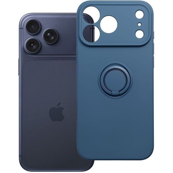 Case For Iphone 17 Pro Max / 18 Pro Max Silicone Ring Dark Blue OEM