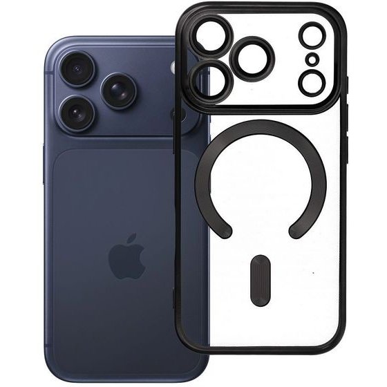 Case For Iphone 17 Pro / 18 Pro Electro Mag Cover Compatible With Magsafe Black OEM