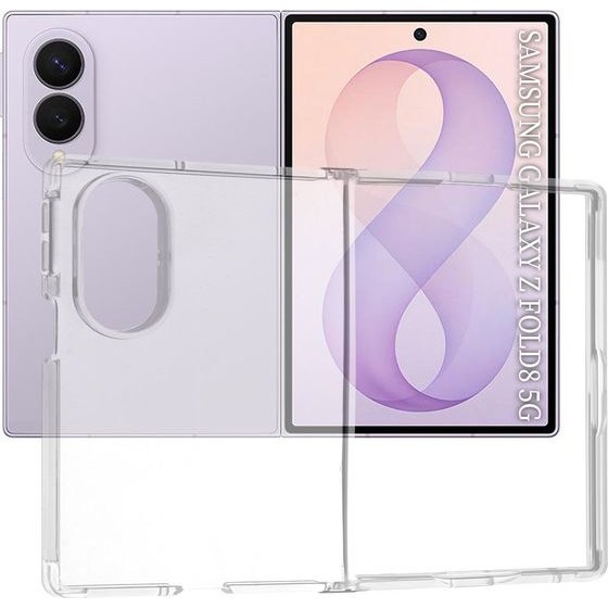 Techsuit - Clear Silicone - Samsung Galaxy Z Fold8 - Transparent