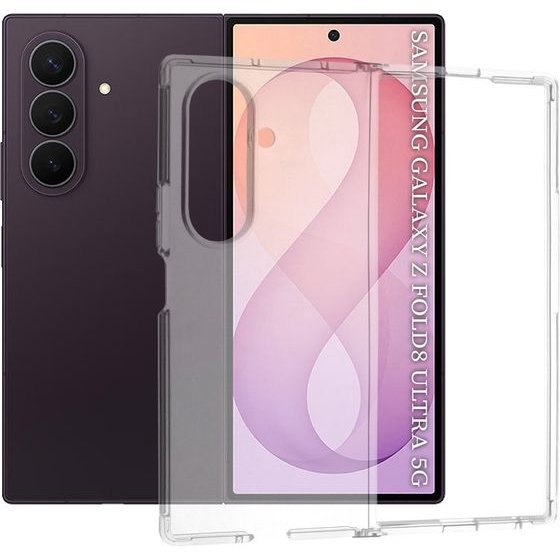 Techsuit - Clear Silicone - Samsung Galaxy Z Fold8 Ultra / Z Fold7 - Transparent