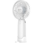 Yesido - Mini Handheld Fan (YF15) - with Phone Stand, 3x Speed Levels, Low Noise, 1200mAh - White