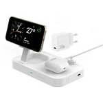 4smarts Inductive charger QI2 Trident 2in1 + USB-C + wall charger 30W white/white - (540998)