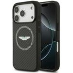Aston Martin Case HC Kevlar Counter Design MagSafe for iPhone 17 Pro black - (ASHMP17LFCOS)