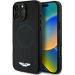 Aston Martin Etui HC FW Logo do iPhone 16 Pro MagSafe czarny - (ASHMP16LPLOK)