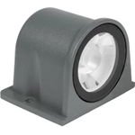 GloboStar Floodora ��������� ���� Wall Washer Led 3W 270lm 5� Ac 220-240V ��������� IP65 ����� ����� 2700K - Sanan Smd Chip - ���� ������� ��� - �6.5 x �5.5 x �5cm - 3 ������ ������� - (GLB-103-0030)