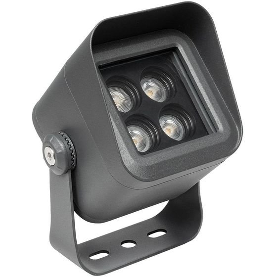 GloboStar Floodvira ��������� ���� Wall Washer Led 8W 720lm 24� Ac 220-240V ��������� IP65 ����� ����� 2700K - Sanan Smd Chip - ���� ������� ��� - �11 x �9 x �15cm - 3 ������ ������� - (GLB-103-0032)