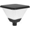 GloboStar Topis ��������� ������� Post Top ��������/������/����� Led 50W 4500lm 360� Ac 220-240V ��������� IP65 ����� ����� 2700K - Sanan Smd Chip - ����� ��� - �45 x �45 x �40cm - 3 ������ ������� - (GLB-103-0021)