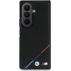 BMW M Pu Perforated Tricolor Stripe Magnetic Case For Samsung Galaxy Z Fold 8 Ultra Black - (BMHMZFD823PUPDK)