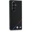 BMW M Pu Perforated Tricolor Stripe Magnetic Case For Samsung Galaxy Z Fold 8 Ultra Black - (BMHMZFD823PUPDK)