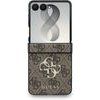 Guess Pu 4G Metal Logo Case For Samsung Galaxy Z Flip 8 Brown - (GUHCZF84GMGBR)