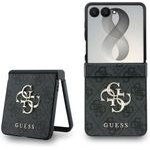 Guess Pu 4G Metal Logo Case For Samsung Galaxy Z Flip 8 Grey - (GUHCZF84GMGGR)