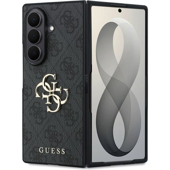 Guess Pu 4G Metal Logo Case For Samsung Galaxy Z Fold 8 Ultra Grey - (GUHCZFD84GMGGR)