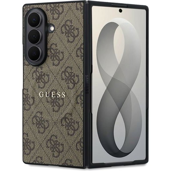 Guess Pu Leather 4G Magnetic Case For Samsung Galaxy Z Fold 8 Ultra Brown - (GUHMZFD8P4MSEGCW)