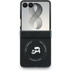 Karl Lagerfeld Pu Karl And Choupette Heads Magnetic Case For Samsung Galaxy Z Flip 8 Black - (KLHMZF8PSMLRKCK)