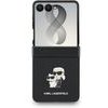 Karl Lagerfeld Pu Saffiano Karl And Choupette Case For Samsung Galaxy Z Flip 8 Black - (KLHCZF8SAPKCNPK)