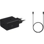 Samsung EP-T6010NBe + EP-DA705BBe USB-C 60W Travel Charger + USB-C/USB-C Data Cable 3A Black (Oob Bulk) - (57983132472)