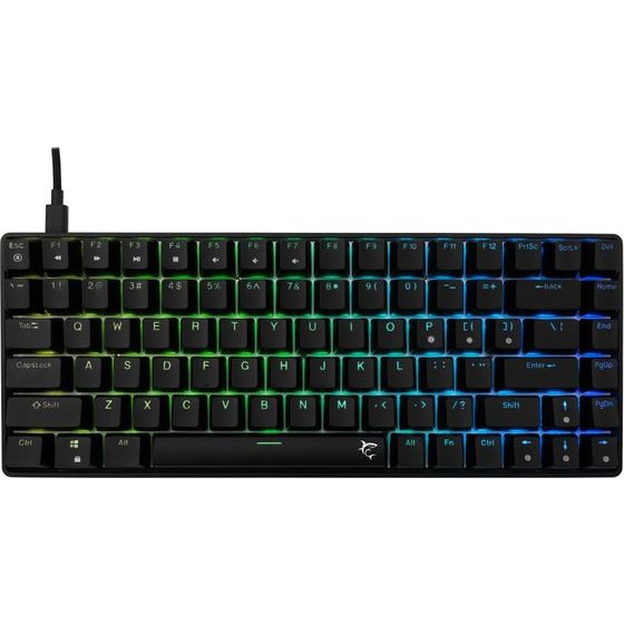 White Shark Gaming Mechanical Keyboard Hamachi - Yusya 5P Blue Switches (English US), Black - (HAMACHI-B-US)