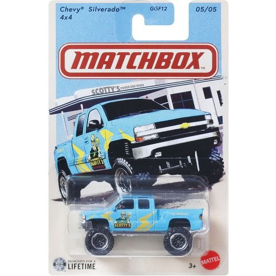 Mattel Matchbox: Chevy Silverado 4X4 Vehicle (JJR49)