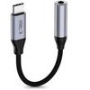 Tech-Protect Ultraboost Adapter USB-C To Mini Jack 3.5MM Dac Iron GREY