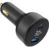 Gembird 2-Port Usb Car Fast Charger With Lcd Display TYPE-C Pd 30W Black - (TA-UC-AC2PD30LCD-CAR-01)